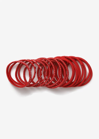 Girls Red School Uniform Bobbles Pack