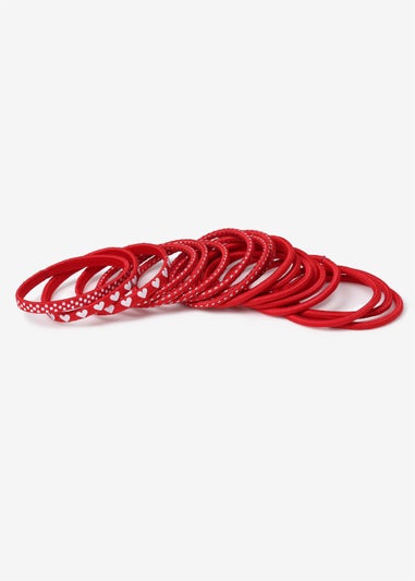 Girls Red School Uniform Bobbles Pack