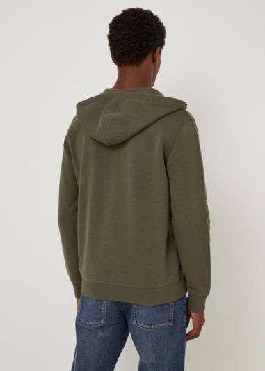 Khaki Essential Zip Up Hoodie