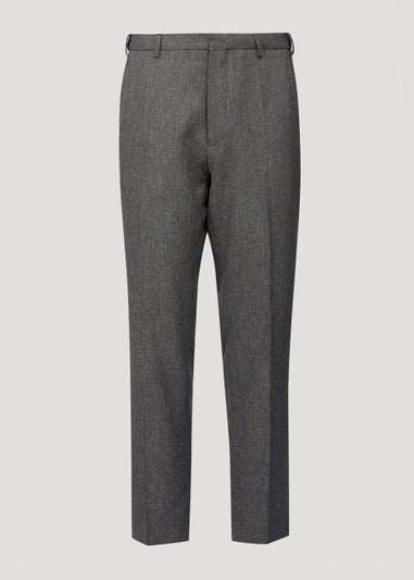 Taylor & Wright Charcoal Textured Flexi Waist Trousers