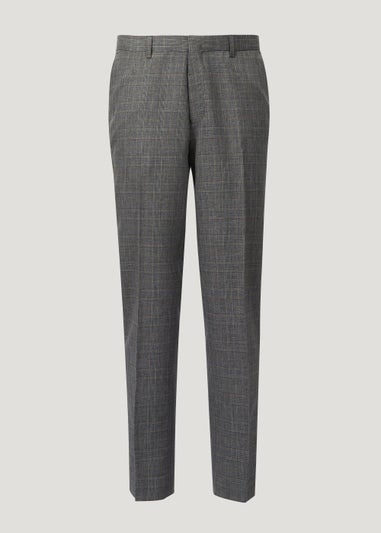 Taylor & Wright Charcoal Check Slim Fit Trousers