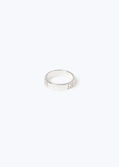 Silver Roman Numeral Ring