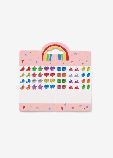 Girls BFF Stick on Earrings