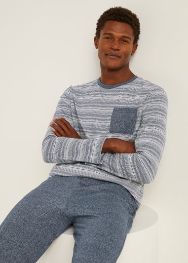 Blue Stripe Pyjama Set