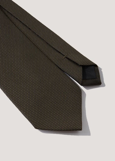 Taylor & Wright Khaki Plain Texture Tie