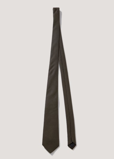 Taylor & Wright Khaki Plain Texture Tie