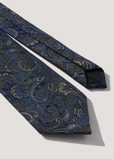 Taylor & Wright Khaki Paisley Tie - Matalan