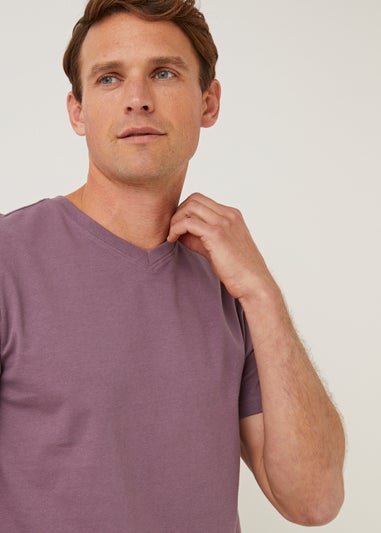 Purple Essential V-Neck T-Shirt