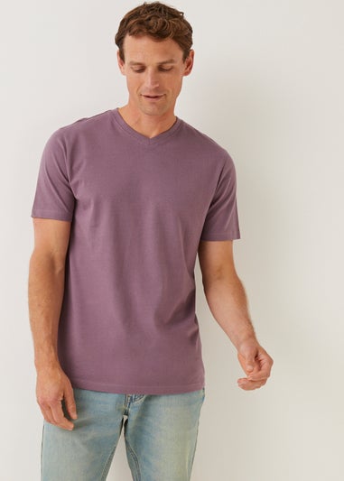 Purple Essential V-Neck T-Shirt