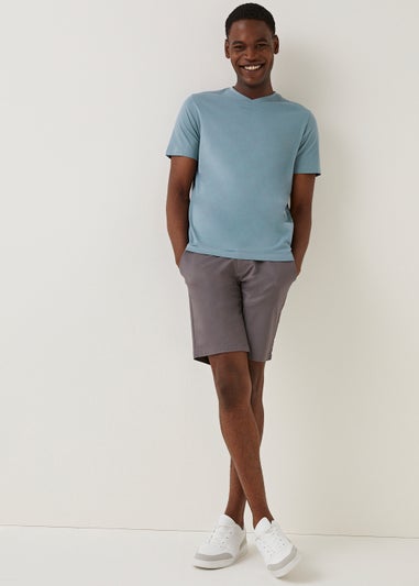 Blue Essential V-Neck T-Shirt