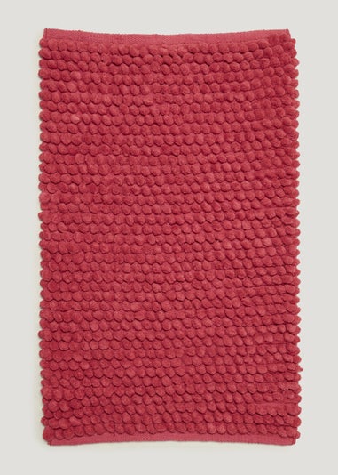 Fuchsia Chunky Bobble Bath Mat (50cm x 80cm)