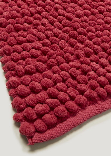 Fuchsia Chunky Bobble Bath Mat (50cm x 80cm)