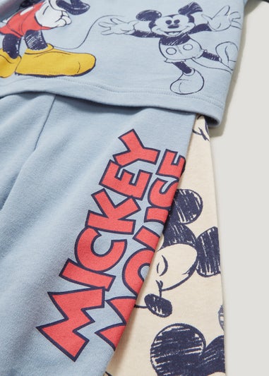 Kids 2 Pack Disney Mickey Mouse Pyjama Sets (6mths-7yrs)