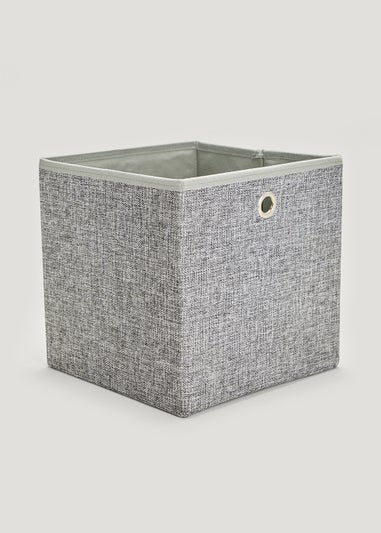 Charcoal Foldable Storage Box (27cm x 27cm x 27cm)