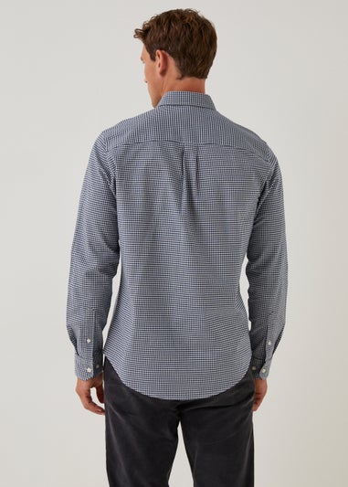 Navy Gingham Oxford Shirt