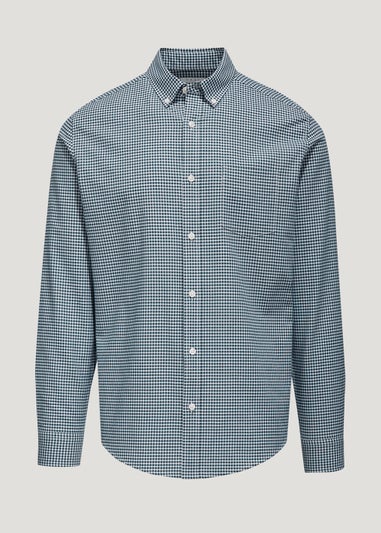 Navy Gingham Oxford Shirt
