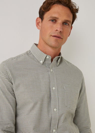 Green Gingham Oxford Shirt