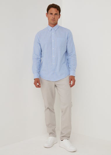 Blue Stripe Oxford Shirt
