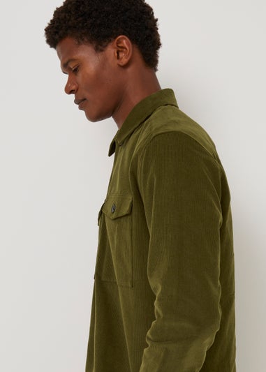 Green Cord Twin Pocket Shirt