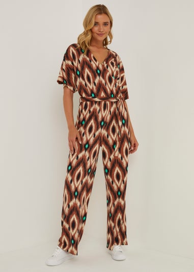 JDY Kamilla Brown Print Jumpsuit