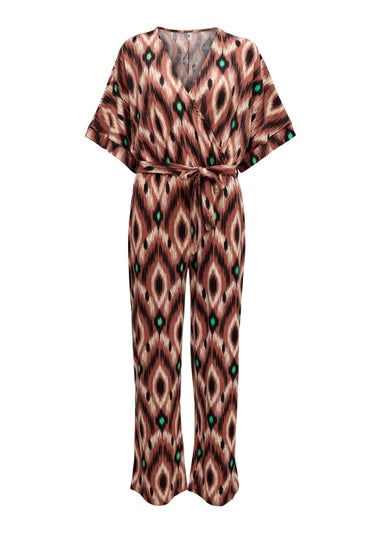 JDY Kamilla Brown Print Jumpsuit