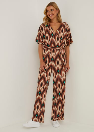 JDY Kamilla Brown Print Jumpsuit