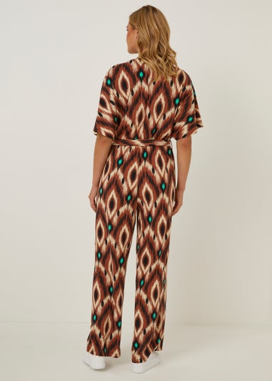 JDY Kamilla Brown Print Jumpsuit