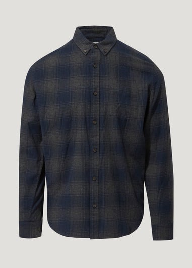 Navy Check Shirt