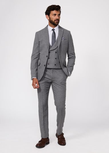 Broken Stitch Andersen Grey Suit Jacket