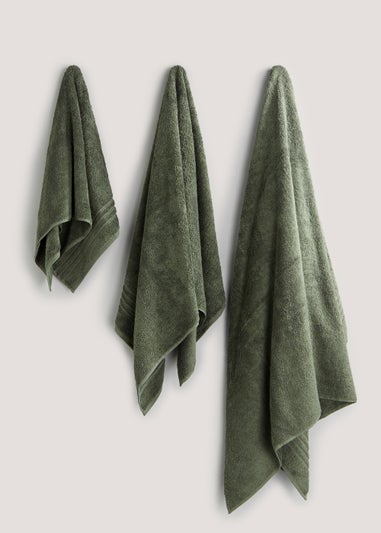 Green 100% Egyptian Cotton Towels