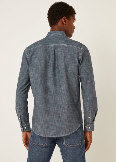 Blue Chambray Twin Pocket Shirt