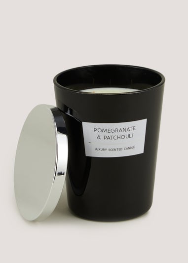 Pomegranate & Patchouli Luxury Scented Candle (16cm x 14cm)