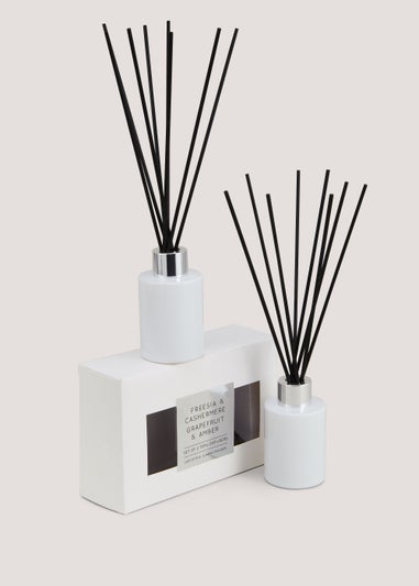 Set of 2 Elegance White Diffusers (70ml) - Matalan