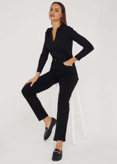 Et Vous Black Sculpt & Shape Straight Fit Jeans