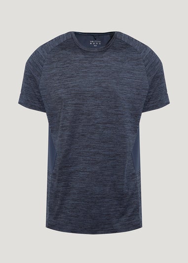 Souluxe Blue Marl Sports T-Shirt