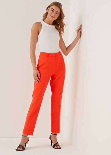 Be Beau Orange Tapered Trousers