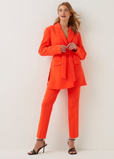 Be Beau Orange Tapered Trousers
