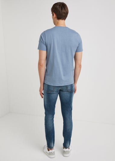 Mid Wash Stretch Super Skinny Jeans