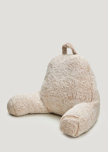 Natural Marl Teddy Fleece Cuddle Cushion (70cm)