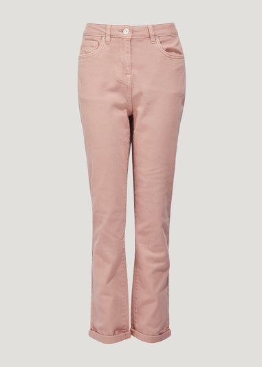 Grace Pink Straight Fit Jeans (Long Length)