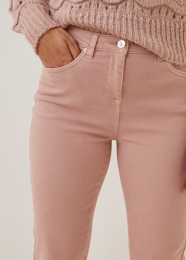 Grace Pink Straight Fit Jeans (Long Length)