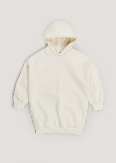 Kids Cream Longline Hoodie (4-13yrs)