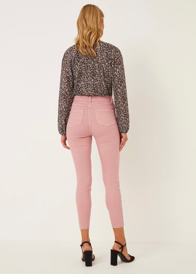 April Pink Ankle Grazer Super Skinny Jeans