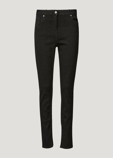 Black Split Hem Jeans