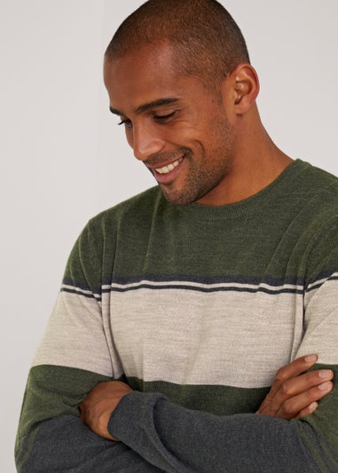 Green Stripe Soft Touch Jumper