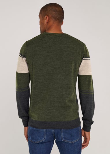 Green Stripe Soft Touch Jumper