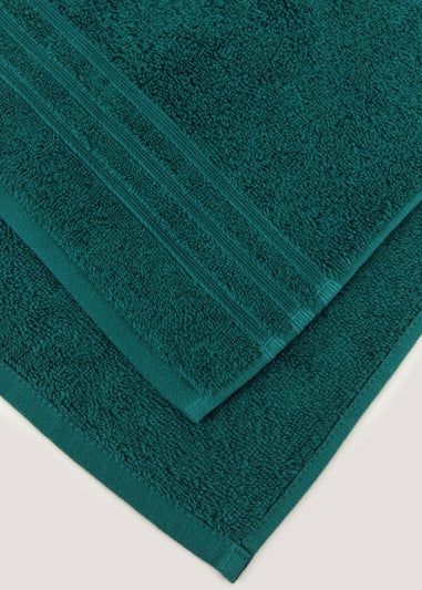 Buy Dark Teal Green Egyptian Cotton Towel from Next Luxembourg