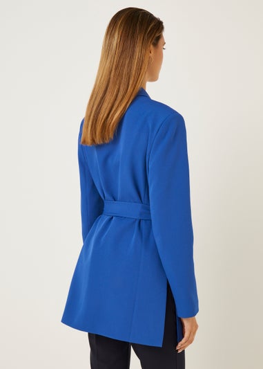 Et Vous Blue Belted Blazer
