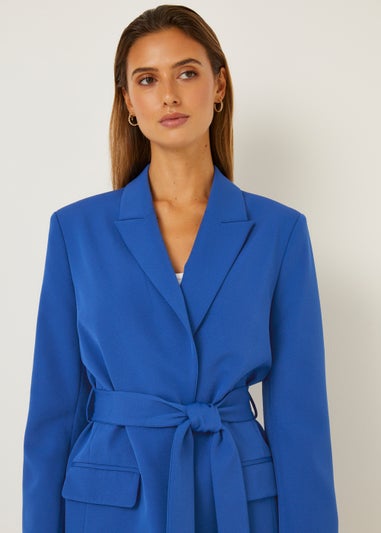 Et Vous Blue Belted Blazer