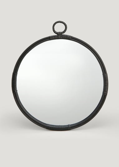 Black Circle Mirror (50cm)